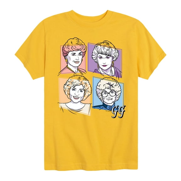 Golden Girls - Golden Girls Character Grid - Toddler And Youth Short Sleeve Graphic T-Shirt
