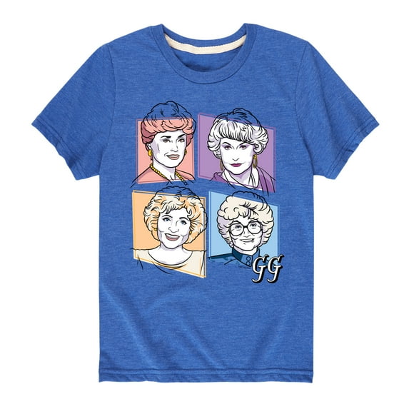 Golden Girls - Golden Girls Character Grid - Toddler And Youth Short Sleeve Graphic T-Shirt