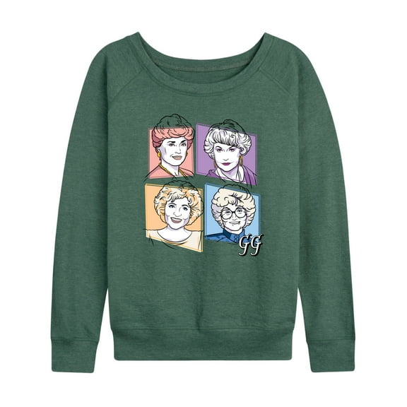 Golden Girls - Golden Girls Character Grid - Women's Lightweight French Terry Long Sleeve Shirt