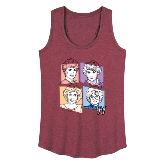 Golden Girls - Golden Girls Character Grid - Women's Racerback Tank Top