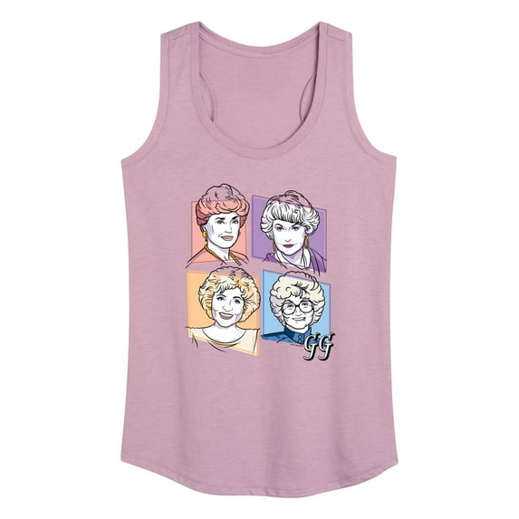 Golden Girls - Golden Girls Character Grid - Women's Racerback Tank Top