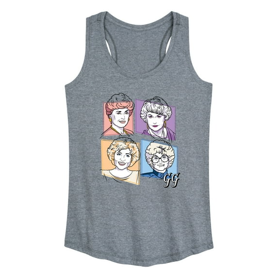 Golden Girls - Golden Girls Character Grid - Women's Racerback Tank Top
