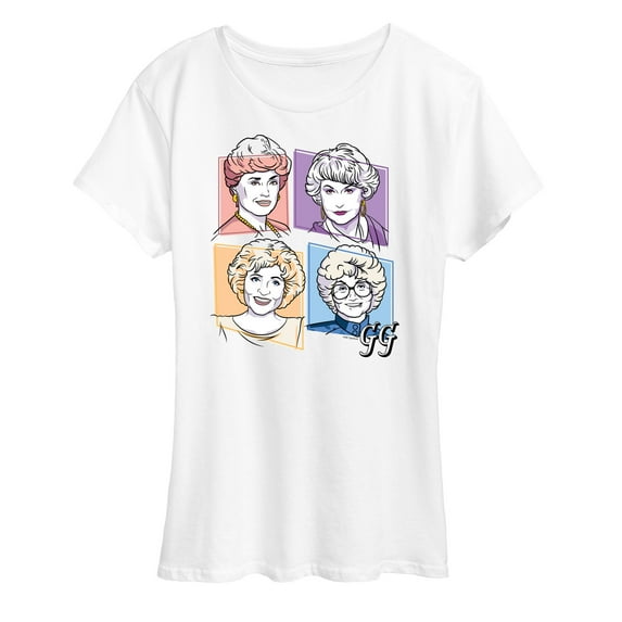 Golden Girls - Golden Girls Character Grid - Women's Short Sleeve Graphic T-Shirt