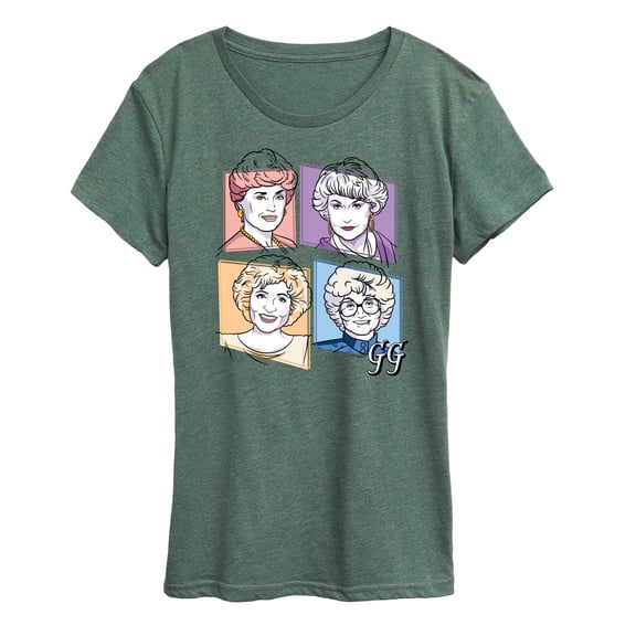 Golden Girls - Golden Girls Character Grid - Women's Short Sleeve Graphic T-Shirt