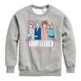 thumbnail image 1 of Golden Girls - Good As Gold Group Blocks - Toddler And Youth Crewneck Fleece Sweatshirt, 1 of 5