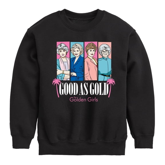 Golden Girls - Good As Gold Group Blocks - Toddler And Youth Crewneck Fleece Sweatshirt