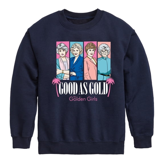 Golden Girls - Good As Gold Group Blocks - Toddler And Youth Crewneck Fleece Sweatshirt