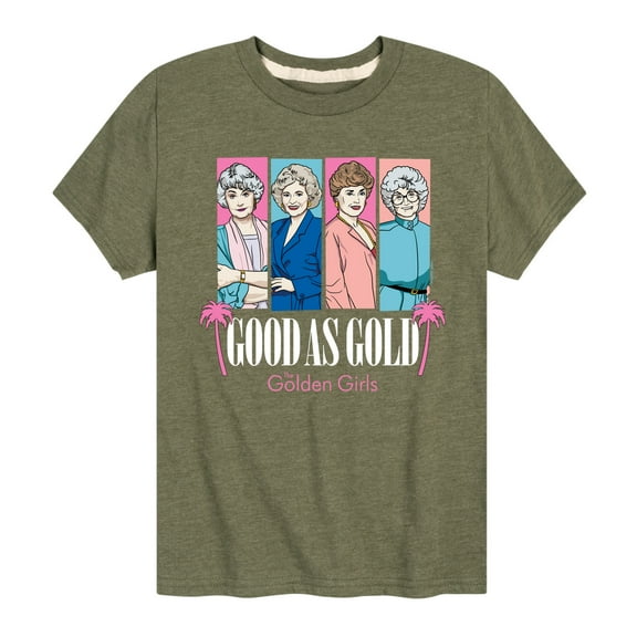 Golden Girls - Good As Gold Group Blocks - Toddler And Youth Short Sleeve Graphic T-Shirt