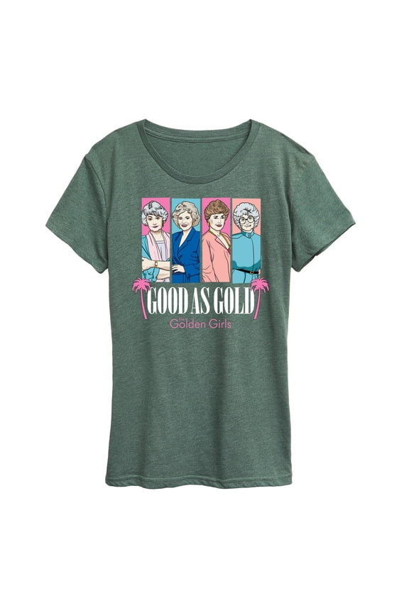 Golden Girls - Good As Gold Group Blocks - Women's Short Sleeve Graphic T-Shirt