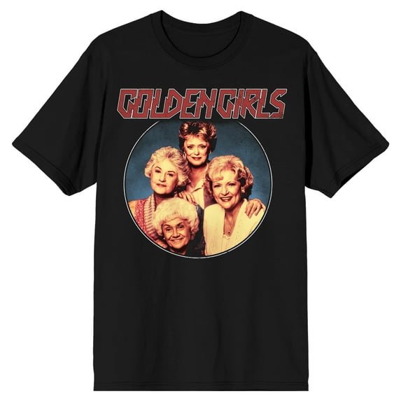 Golden Girls Group Pose Men's Black T-shirt-3XL