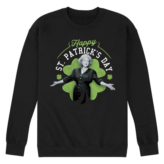 Golden Girls - Happy St. Patricks Day- Men's Crew Neck Fleece Pullover