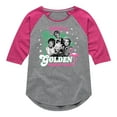 thumbnail image 1 of Golden Girls - Have A Golden Christmas - Toddler And Youth Girls Raglan Graphic T-Shirt, 1 of 4