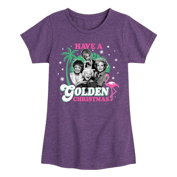 Golden Girls - Have A Golden Christmas - Toddler And Youth Girls Short Sleeve Graphic T-Shirt