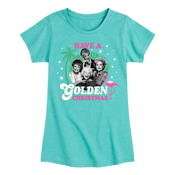 Golden Girls - Have A Golden Christmas - Toddler And Youth Girls Short Sleeve Graphic T-Shirt