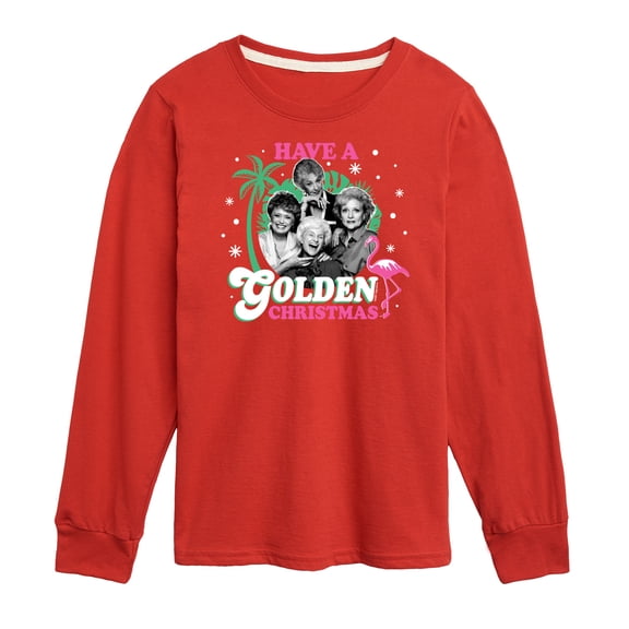 Golden Girls - Have A Golden Christmas - Toddler And Youth Long Sleeve Graphic T-Shirt
