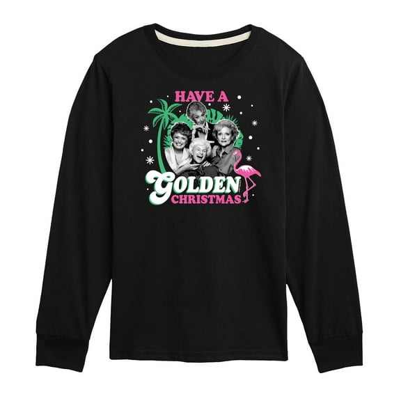 Golden Girls - Have A Golden Christmas - Toddler And Youth Long Sleeve Graphic T-Shirt