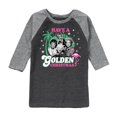 thumbnail image 1 of Golden Girls - Have A Golden Christmas - Toddler And Youth Raglan Graphic T-Shirt, 1 of 4