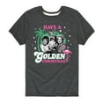 thumbnail image 1 of Golden Girls - Have A Golden Christmas - Toddler And Youth Short Sleeve Graphic T-Shirt, 1 of 5