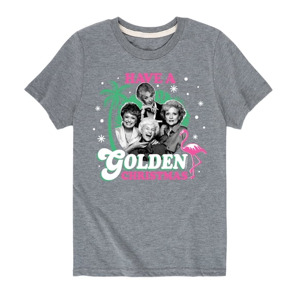 Golden Girls - Have A Golden Christmas - Toddler And Youth Short Sleeve Graphic T-Shirt
