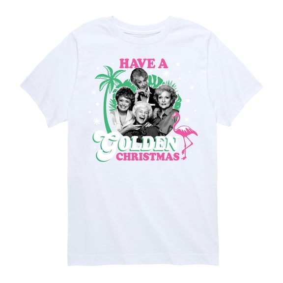 Golden Girls - Have A Golden Christmas - Toddler And Youth Short Sleeve Graphic T-Shirt