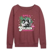 THE GOLDEN GIRLS Golden Girls - Have A Golden Christmas - Women's Lightweight French Terry Long Sleeve Shirt