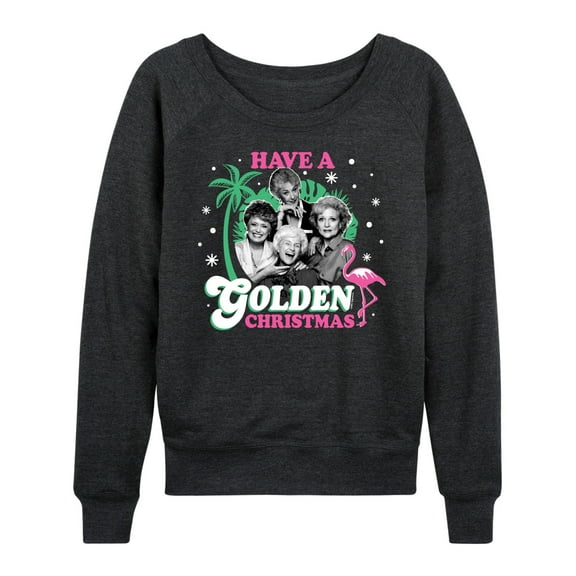 Golden Girls - Have A Golden Christmas - Women's Lightweight French Terry Long Sleeve Shirt