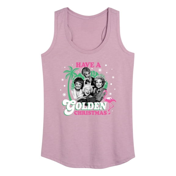 Golden Girls - Have A Golden Christmas - Women's Racerback Tank Top