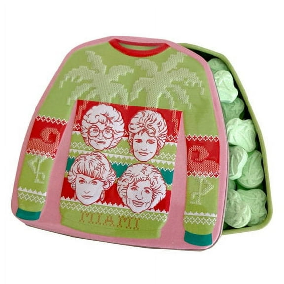 Golden Girls Holiday Palm Sweater Candy in Collectible Tin