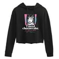 thumbnail image 1 of Golden Girls - I Need Cheesecake - Juniors Cropped Pullover Hoodie, 1 of 5