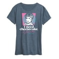 thumbnail image 1 of Golden Girls - I Need Cheesecake - Women's Short Sleeve Graphic T-Shirt, 1 of 5