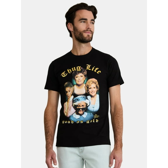 Golden Girls Men's & Big Men's Thug Life Good As Gold Graphic Tee Shirt, Sizes S - 3XL