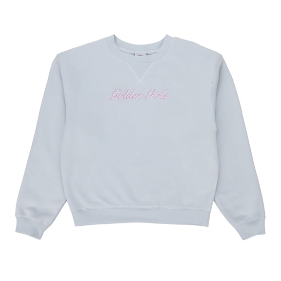 Golden Girls Miami Girls Club Women's Blue Crew Neck Long Sleeve Sweatshirt-Medium