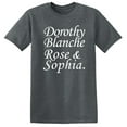 thumbnail image 1 of Golden Girls Names Shirt for Men and Women - Funny 80s Sitcom TV T-Shirt Dark Heather (XL), 1 of 3