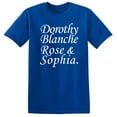 thumbnail image 1 of Golden Girls Names Shirt for Men and Women - Funny 80s Sitcom TV T-Shirt Royal (2XL), 1 of 3