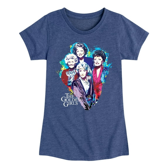 Golden Girls - Paint Splatter Group - Toddler And Youth Girls Short Sleeve Graphic T-Shirt