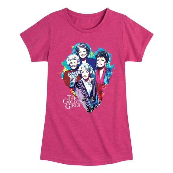 Golden Girls - Paint Splatter Group - Toddler And Youth Girls Short Sleeve Graphic T-Shirt