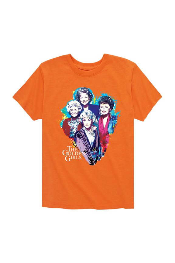 Golden Girls - Paint Splatter Group - Toddler And Youth Short Sleeve Graphic T-Shirt