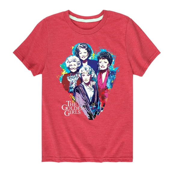 Golden Girls - Paint Splatter Group - Toddler And Youth Short Sleeve Graphic T-Shirt