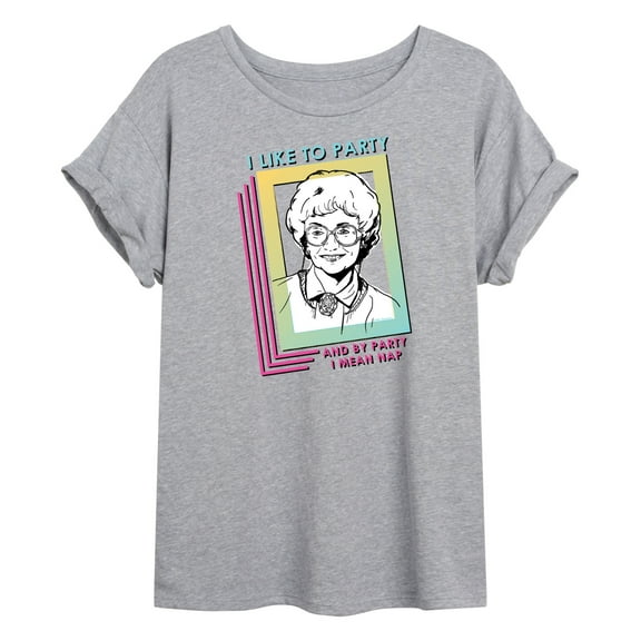 Golden Girls - Party Nap - Juniors Ideal Flowy Muscle T-Shirt