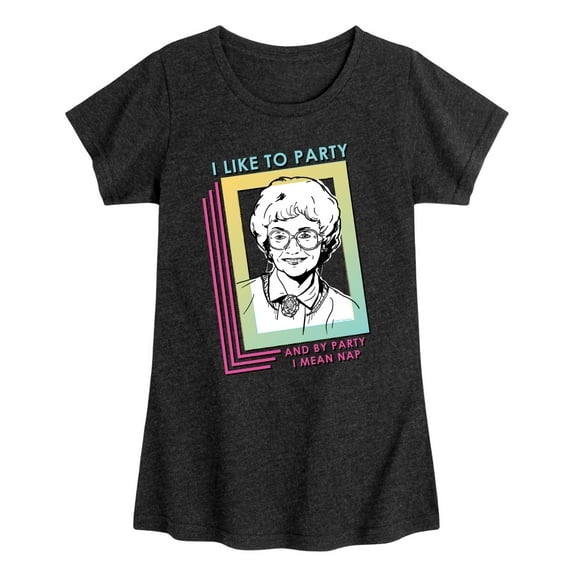 Golden Girls - Party Nap - Toddler And Youth Girls Short Sleeve Graphic T-Shirt