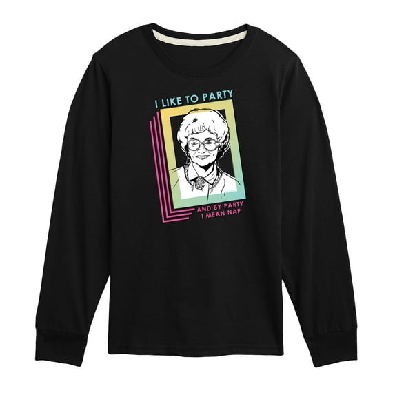 Golden Girls - Party Nap - Toddler And Youth Long Sleeve Graphic T-Shirt