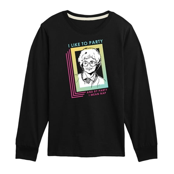 Golden Girls - Party Nap - Toddler And Youth Long Sleeve Graphic T-Shirt