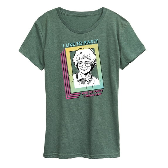 Golden Girls - Party Nap- Women's Short Sleeve Graphic T-Shirt