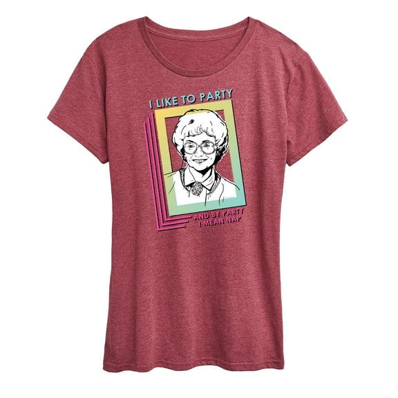Golden Girls - Party Nap- Women's Short Sleeve Graphic T-Shirt