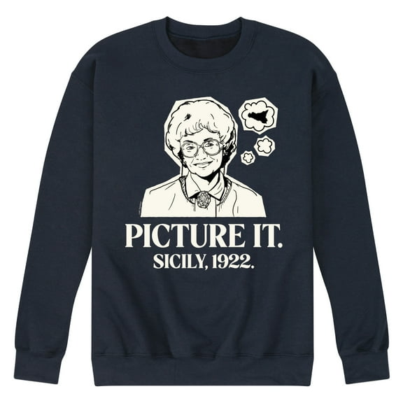 Golden Girls - Picture It Sicily - Men's Crew Neck Fleece Pullover