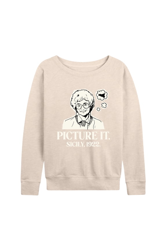 Golden Girls - Picture It Sicily - Women's Lightweight French Terry Long Sleeve Shirt