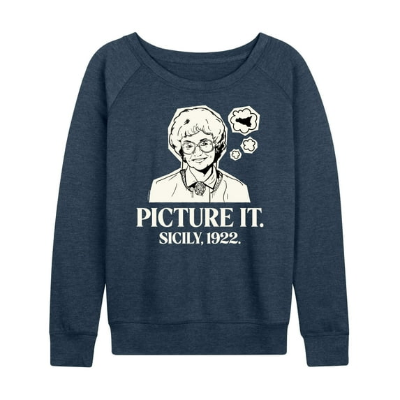 Golden Girls - Picture It Sicily - Women's Lightweight French Terry Long Sleeve Shirt