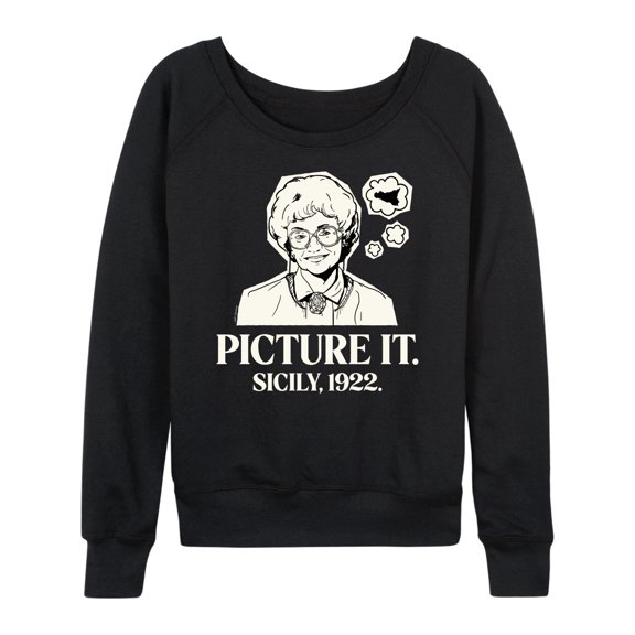 Golden Girls - Picture It Sicily - Women's Lightweight French Terry Long Sleeve Shirt