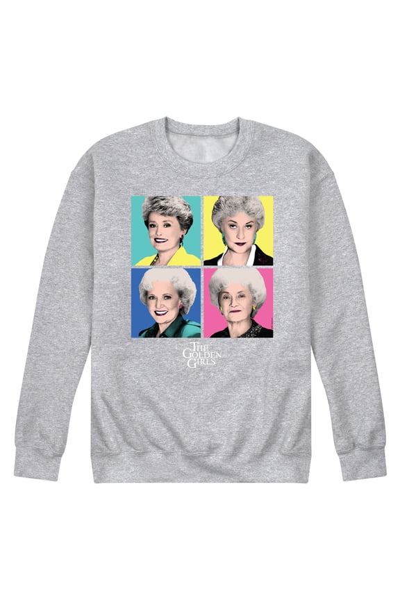 Golden Girls - Pop Art - Men's Crew Neck Fleece Pullover