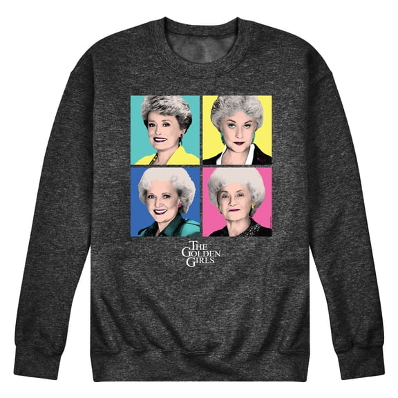 Golden Girls - Pop Art - Men's Crew Neck Fleece Pullover
